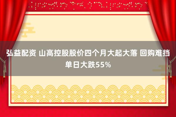 弘益配资 山高控股股价四个月大起大落 回购难挡单日大跌55%
