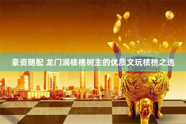 豪资随配 龙门涧核桃树主的优质文玩核桃之选